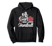 Une Fille Qui Aime Le Handball Sweat à Capuche