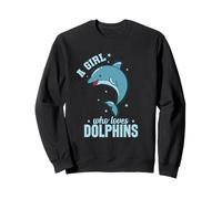 Une Fille Qui Aime Les Dauphins Sea Dolphin Sweatshirt