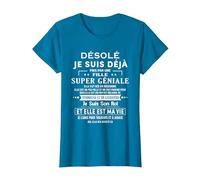 Une Fille Super GÉNIALE Elle Est Née en Decembre T-Shirt, Femme, Saphir, S