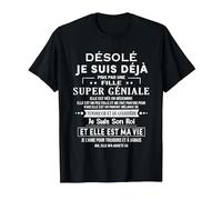 Une Fille Super GÉNIALE Elle Est Née en Decembre T-Shirt, Homme, Noir, M
