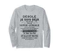 Une Fille Super GÉNIALE Elle Est Née en Janvier Manche Longue