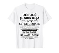 Une Fille SUPER GÉNIALE Elle Est Née En Janvier T-Shirt