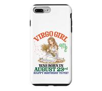 Une Fille Vierge est née Le 23 août Joyeux Anniversaire à toi Coque pour iPhone 7 Plus/8 Plus