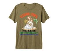 Une Fille Vierge est née Le 3 Septembre Joyeux Anniversaire à Moi T-Shirt Haut de Gamme