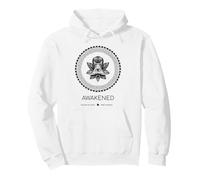 Une Fleur éveillée dans la lumière se lève en Paix (Graphique Boho Mandala) Sweat à Capuche