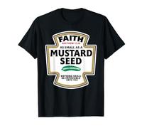 Une Foi Aussi Petite qu'une Graine de Moutarde Matthieu 17:20 T-Shirt Graphique avec Valeur