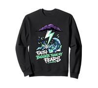 Une Foi Plus Grande Que Mes peurs Croyant chrétien Sweatshirt