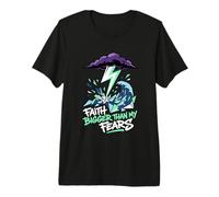 Une Foi Plus Grande Que Mes peurs Croyant chrétien T-Shirt Haut de Gamme