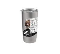 Une fois que vous apprenez à lire Frederick Douglass Gobelet isotherme en acier inoxydable double paroi