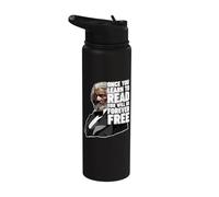 Une fois que vous apprenez à lire Frederick Douglass Stainless Steel Insulated Water Bottle