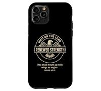Une Force renouvelée (Isaïe 40:31), Design d'aigle, Cadeau chrétien Coque pour iPhone 11 Pro