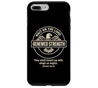 Une Force renouvelée (Isaïe 40:31), Design d'aigle, Cadeau chrétien Coque pour iPhone 7 Plus/8 Plus