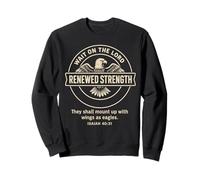 Une Force renouvelée (Isaïe 40:31), Design d'aigle, Cadeau chrétien Sweatshirt