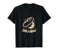 Une fusée au-Dessus de la Lune dans l'espace Dire au-Dessus de la Lune T-Shirt Graphique avec Valeur