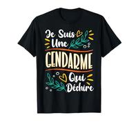 Une Gendarme Qui Déchire Cadeau Gendarme Femme Gendarmerie T-Shirt