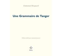 Une Grammaire de Tanger