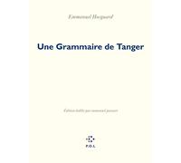 Une Grammaire de Tanger