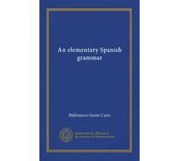 Une grammaire espagnole élémentaire