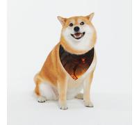 Une grande écharpe en forme d'araignée pour chiens - Écharpe triangulaire adaptée pour les chiens de petite, moyenne et grande taille, noir, bandana pour chien