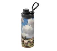 Une grande ferme. Thermos en acier inoxydable, adapté pour le cyclisme, la gym, le basket-ball, les voyages, les sports de plein air