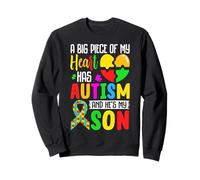Une Grande Partie de Mon cœur est autiste et C'est Mon Fils Sweatshirt