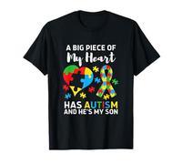 Une Grande Partie de Mon cœur est autiste et C'est Mon Fils T-Shirt