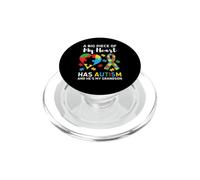 Une Grande Partie de Mon cœur est autiste et C'est Mon Petit-Fils PopSockets PopGrip pour MagSafe