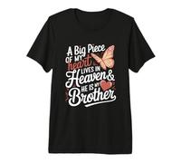 Une Grande Partie de Mon cœur VIT au Paradis et C'est Mon frère T-Shirt Haut de Gamme