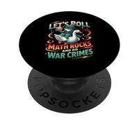 Une Grenouille chevauchant Une oie, Faisons des calculs et commettons des Crimes de Guerre PopSockets PopGrip Adhésif