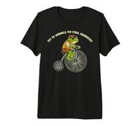 Une Grenouille rigolote : Un Grand-père aux Prises avec Ses T-Shirt Haut de Gamme