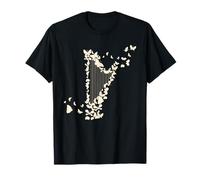 Une Harpe Avec Des Papillons Harpiste T-Shirt