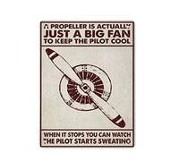 Une hélice est en fait juste un grand fan affiche rétro métal étain signe affiche extérieur jardin décor à la maison plaque cuisine fer peinture pub café homme grotte décoration murale Plaque en alumi