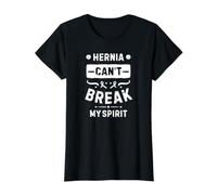 Une hernie ne Peut Pas briser Mon Esprit T-Shirt Graphique avec Valeur, Femme, Noir, S