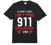 Une Histoire Courte : Je suis Fier d'être Le répartiteur du 911 des Services d'urgence Comfort Colors Adult Heavyweight T-Shirt
