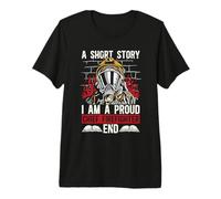 Une Histoire Courte Je suis Fier Pompier en Chef Pompier en Chef T-Shirt Haut de Gamme