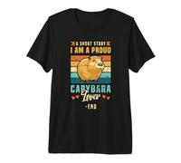 Une Histoire Courte : Je suis fière d'être propriétaire d'un Animal de Compagnie Capybara Amoureux de Capybara T-Shirt Haut de Gamme