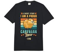 Une Histoire Courte : Je suis fière d'être propriétaire d'un Animal de Compagnie Capybara Amoureux de Capybara Comfort Colors Adult Heavyweight T-Shirt