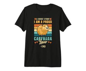 Une Histoire Courte : Je suis fière d'être propriétaire d'un Animal de Compagnie Capybara Amoureux de Capybara T-Shirt Haut de Gamme