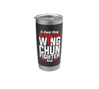 Une histoire courte : je suis un combattant de wing chun d'arts martiaux chinois Gobelet isotherme en acier inoxydable double paroi