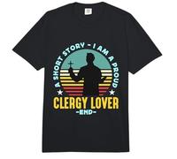 Une Histoire Courte Je suis Un Fier Amoureux du clergé Pasteur Amoureux du clergé Comfort Colors Adult Heavyweight T-Shirt
