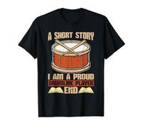 Une Histoire Courte Je suis Un Fier Joueur de Batterie et de Percussion T-Shirt Graphique avec Valeur
