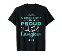 Une Histoire Courte Je suis Un Soignant Professionnel Un Soignant Infirmier T-Shirt Graphique avec Valeur