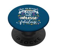Une Hôtesse Fabuleuse femme drole Réceptionniste Hôtellerie PopSockets PopGrip Interchangeable