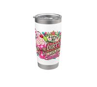 Une idée de soda sale en forme de léopard un peu sale et beaucoup plus sucré Gobelet isotherme en acier inoxydable double paroi