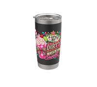 Une idée de soda sale en forme de léopard un peu sale et beaucoup plus sucré Gobelet isotherme en acier inoxydable double paroi