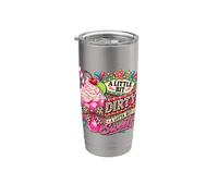Une idée de soda sale en forme de léopard un peu sale et beaucoup plus sucré Gobelet isotherme en acier inoxydable double paroi