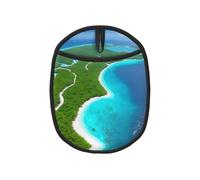 Une île dans l'océan 1 tapis anti-brûlure, pliable, adapté pour casserole chaude/plaque de cuisson/bol à soupe