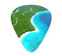 Une île dans l'océan, les 12 médiators comprennent trois médiators : fin, moyen et lourd. Convient pour les guitares électriques, acoustiques et basses de toutes les forces