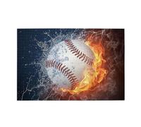 Une Image d'une Balle de Baseball dans l'eau et Le feu1