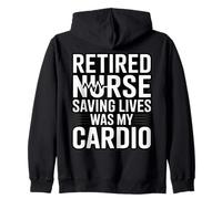 Une infirmière à la Retraite Qui Sauve des Vies était Mon Humour Cardio Sweat à Capuche
